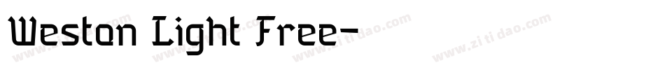Weston Light Free字体转换